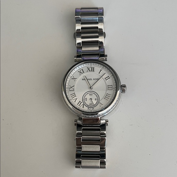 MICHAEL Michael Kors Silver Roman Dial Watch - Picture 1 of 4
